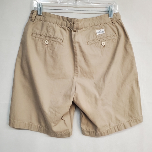 Vineyard Vines Mens Size 33 Light Khaki 100% Cotton Chino Club Shorts - Picture 2 of 6